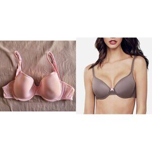 B tempt'd Perfectly Fabulous Spacer T-shirt Bra in Pink (36B)